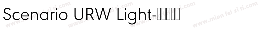 Scenario URW Light字体转换